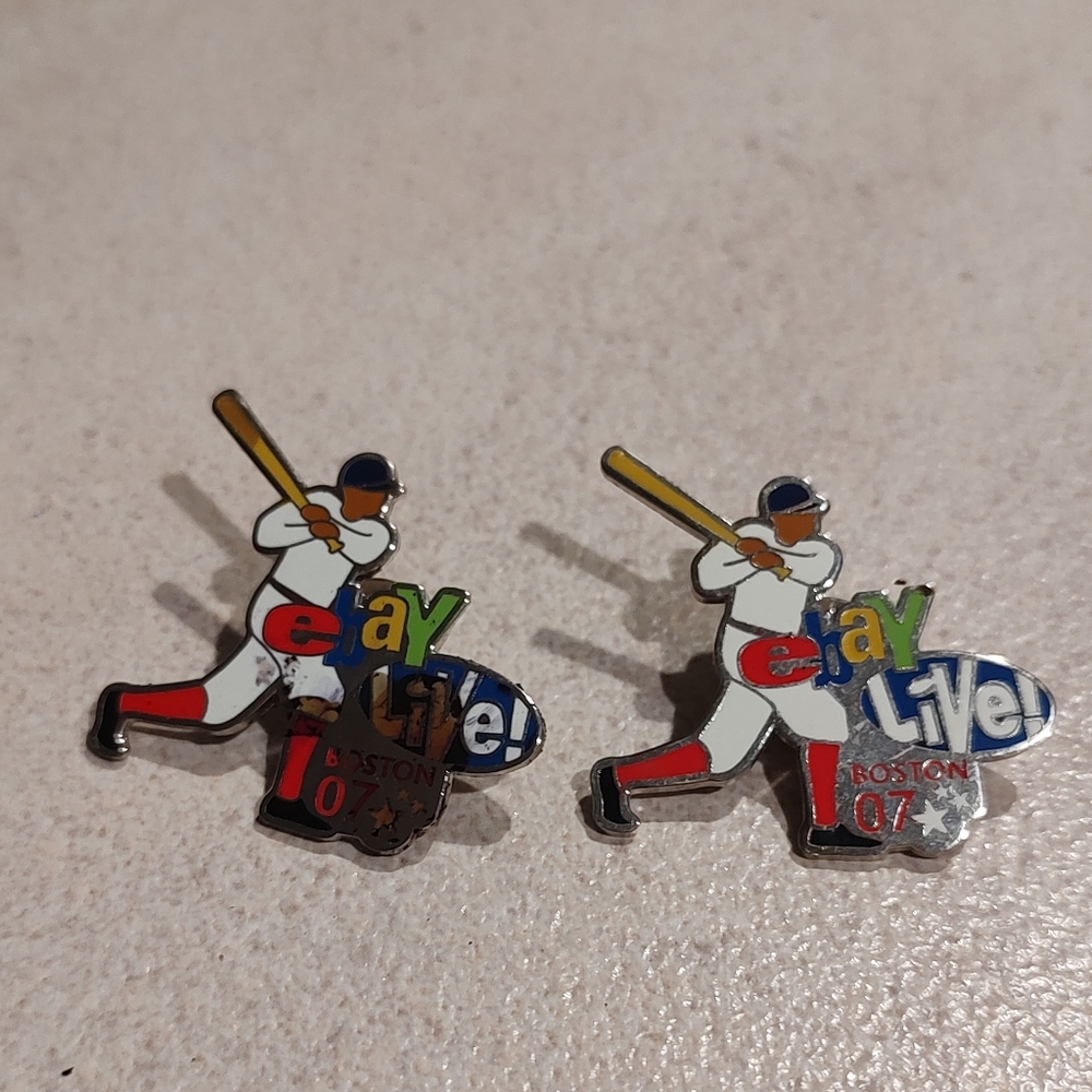 2007 eBay Live!Boston MACollectibleRed Sox teambEnamel PinRarebatterset